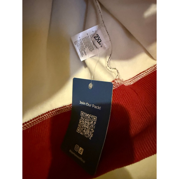 Spark Paws Plaid Hoodie XXL Red Black Sweatshirt - Picture 3 of 3